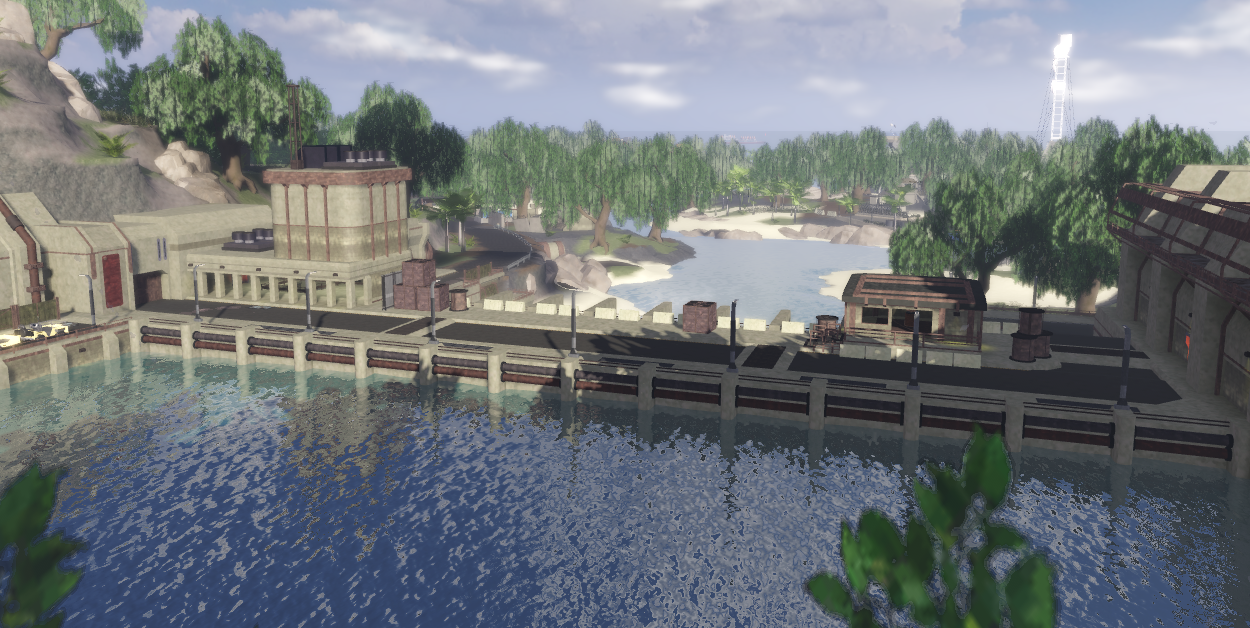 Hydroelectric dam exterior